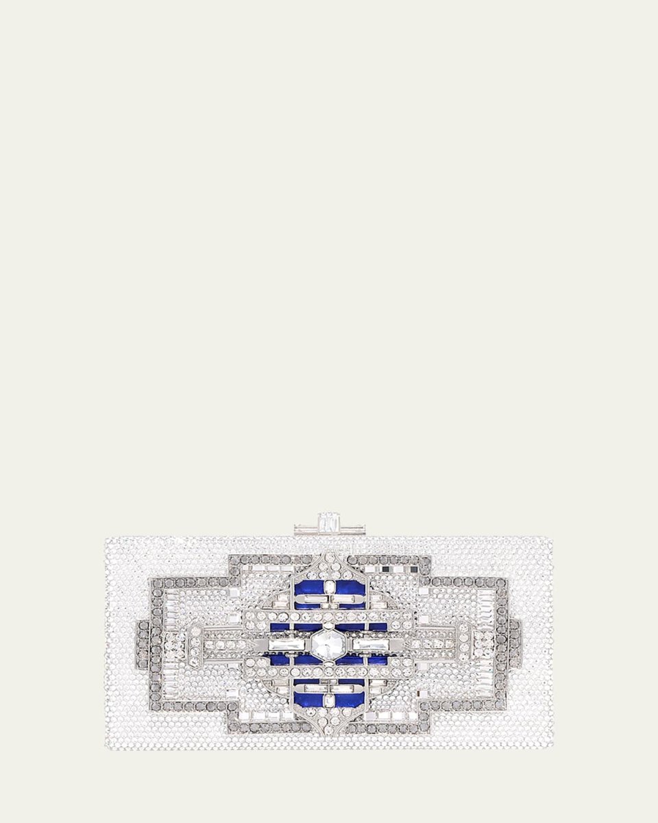 Lillian Sleek Crystal Rectangle Clutch Bag